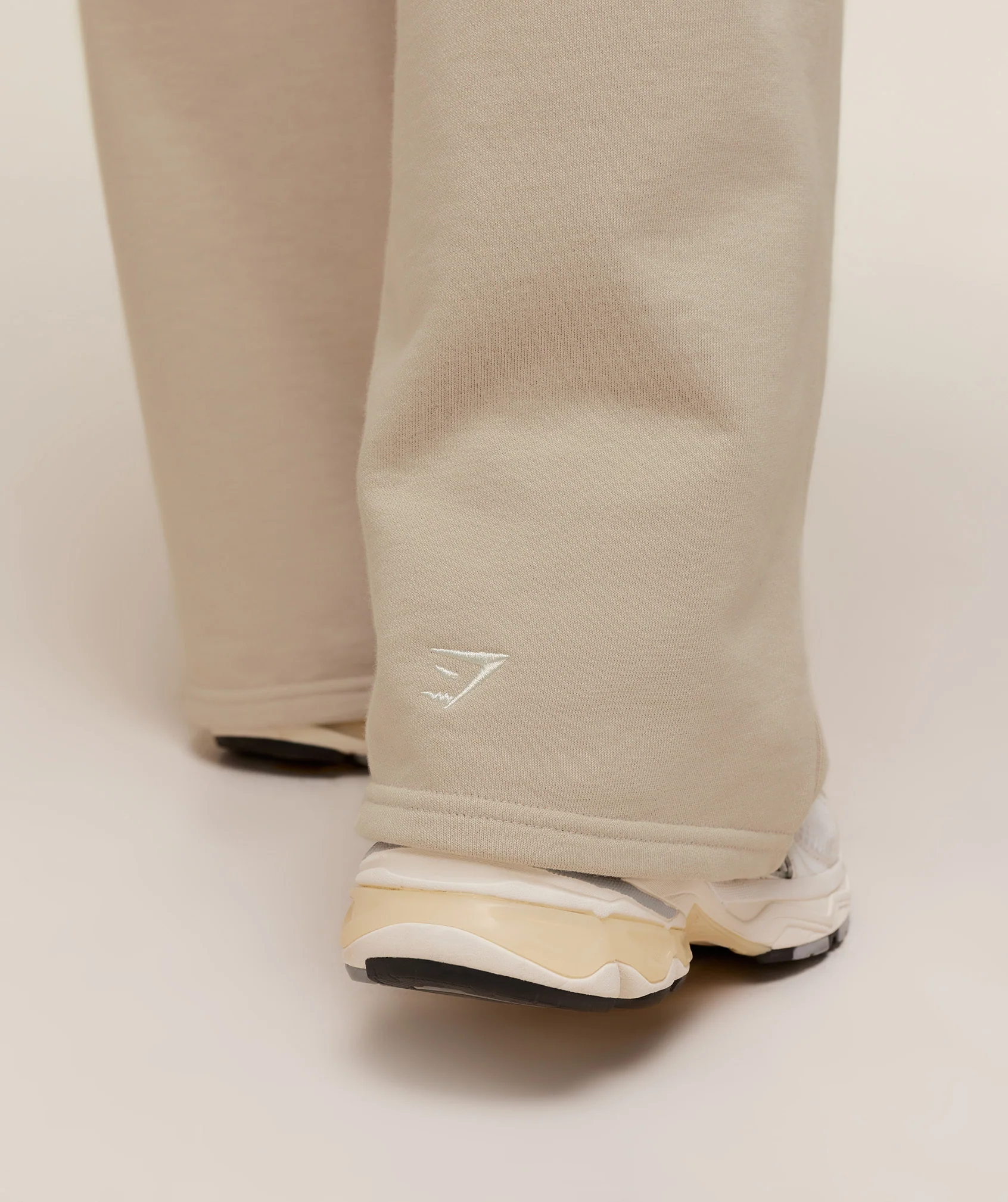 Fitness Embroidered Graphic Wide Leg Joggers