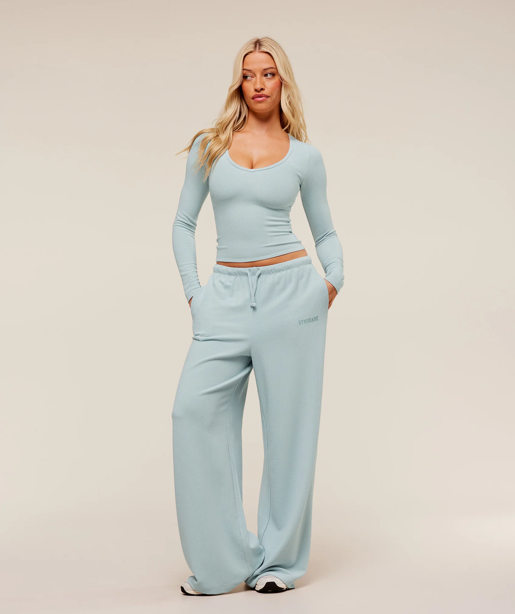 Waffle Long Sleeve Top