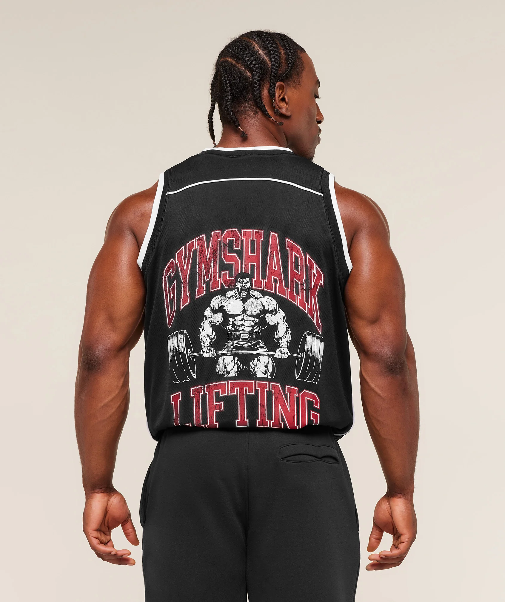 Graphic Basketball Mesh Tank