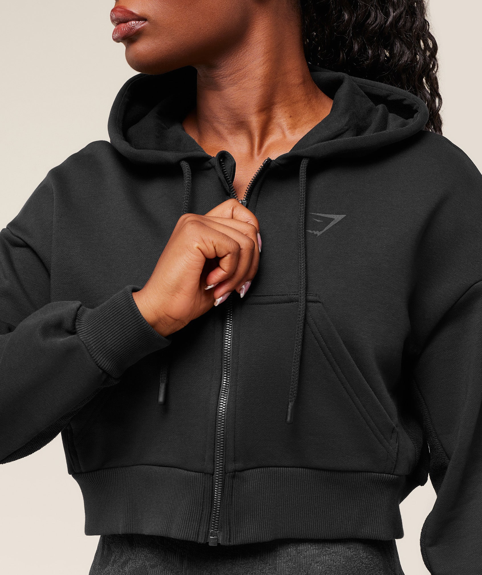 Power Midi Zip Hoodie