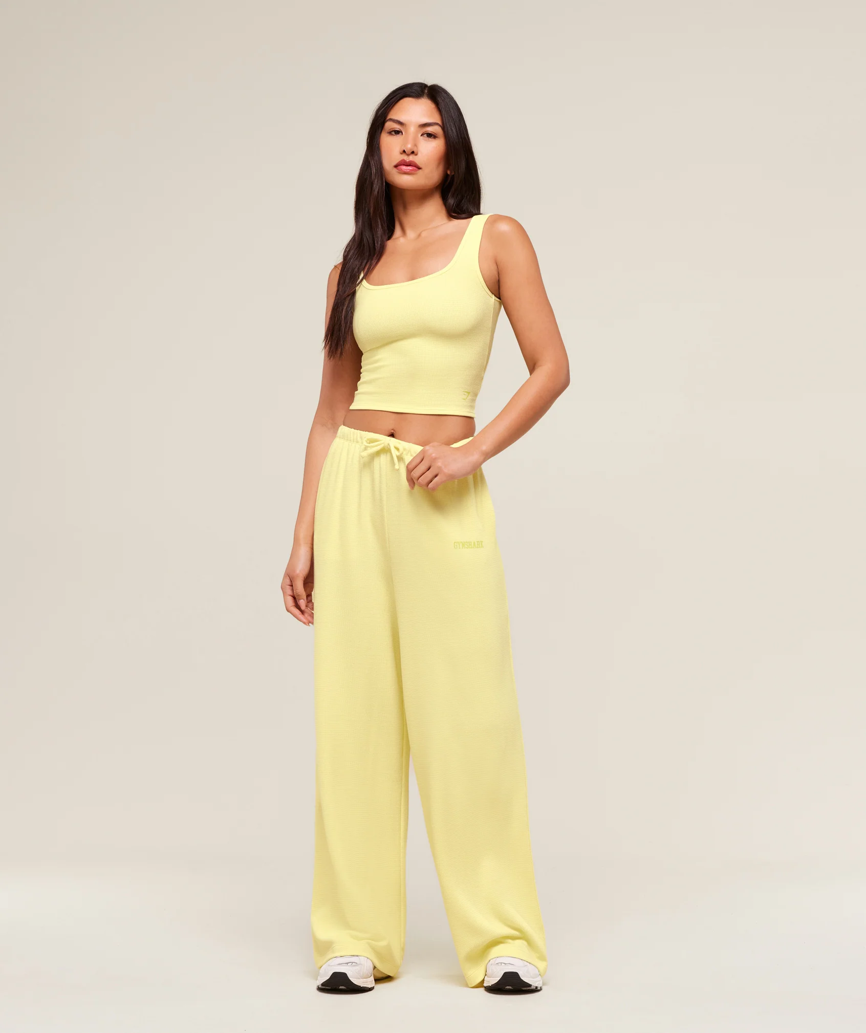 Waffle Wide Leg Pants