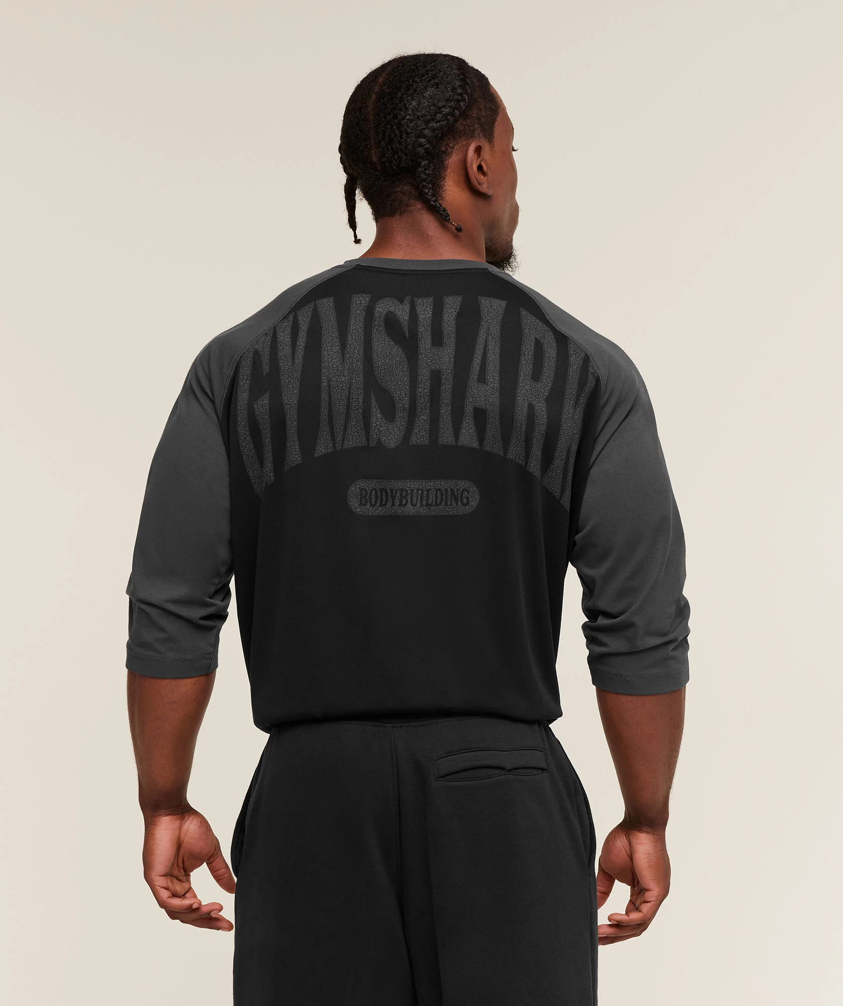 Bodybuilding 1/3 Long Sleeve Graphic T-Shirt