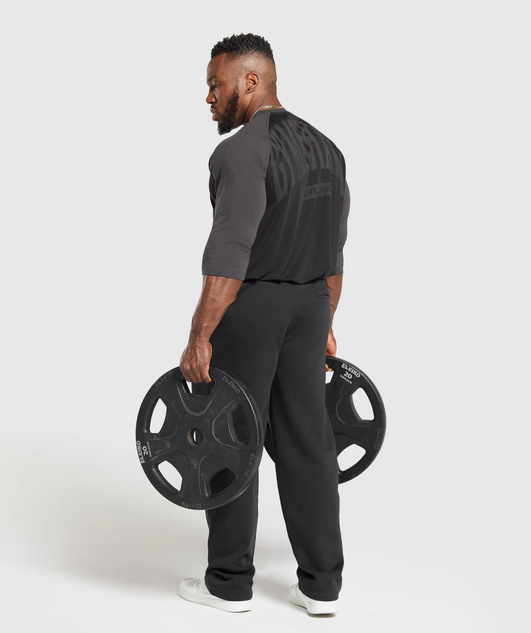 Bodybuilding 1/3 Long Sleeve Graphic T-Shirt