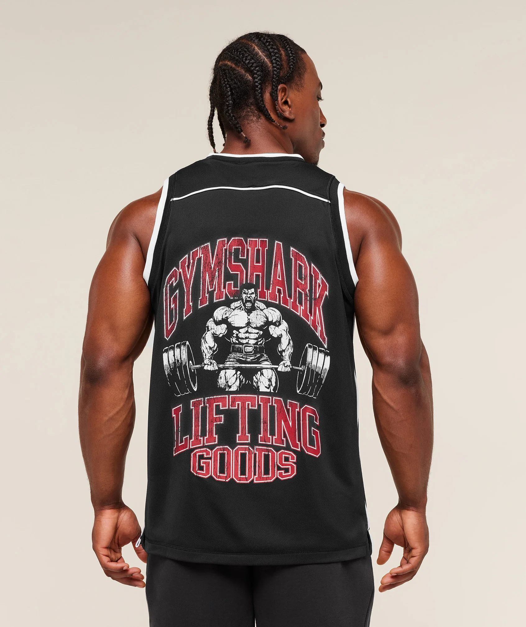 Graphic Basketball Mesh Tank