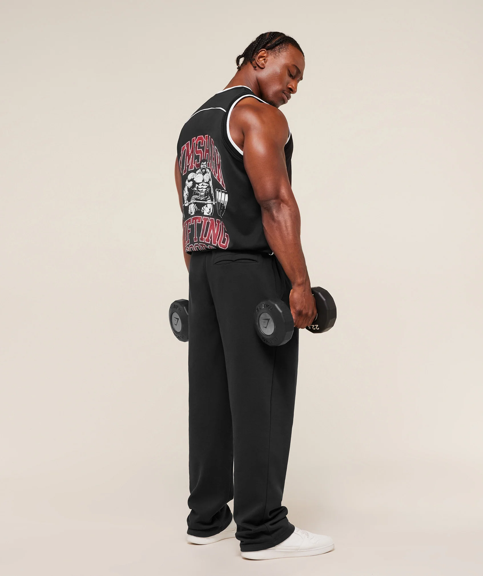 Graphic Basketball Mesh Tank