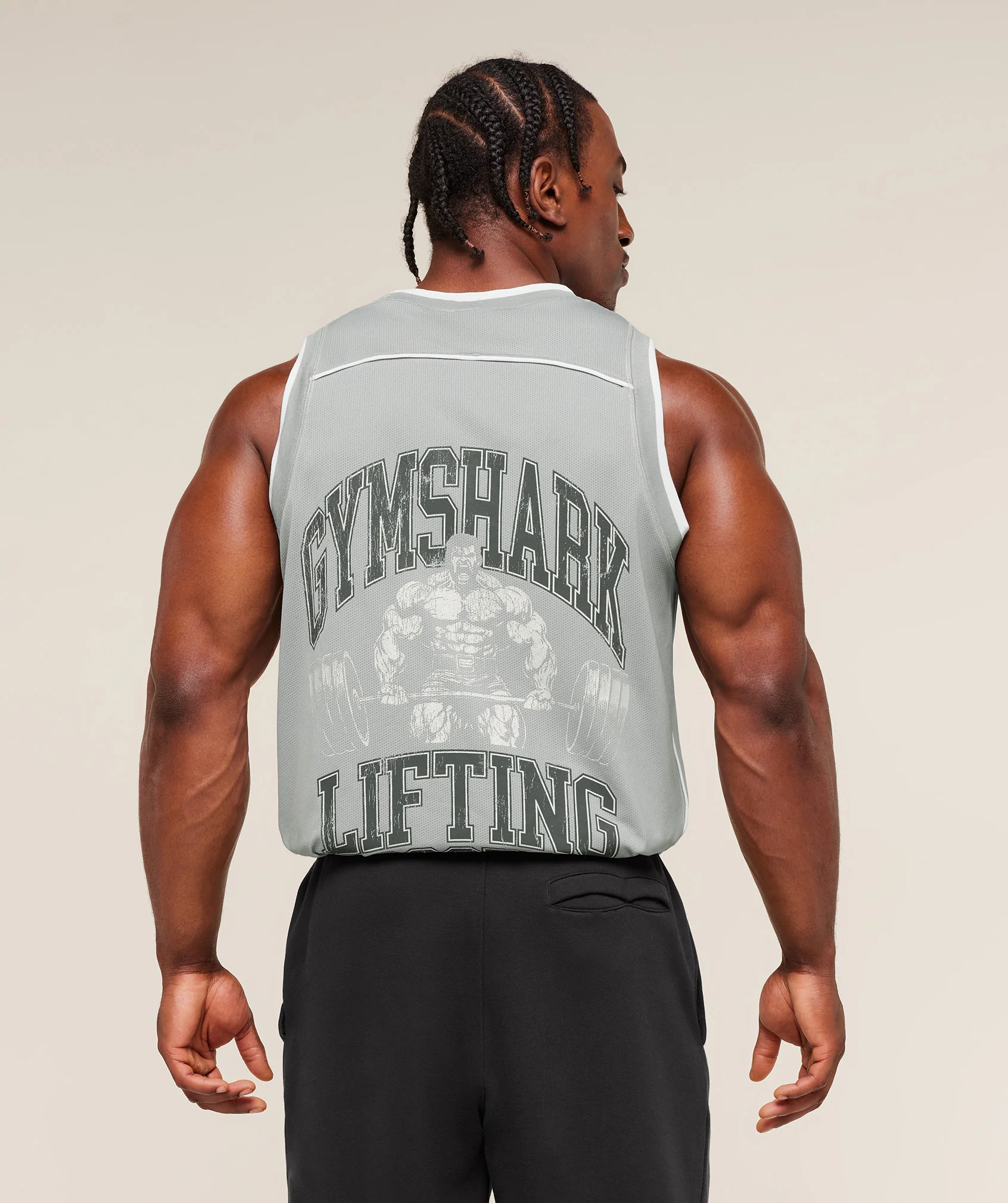 Graphic Basketball Mesh Tank