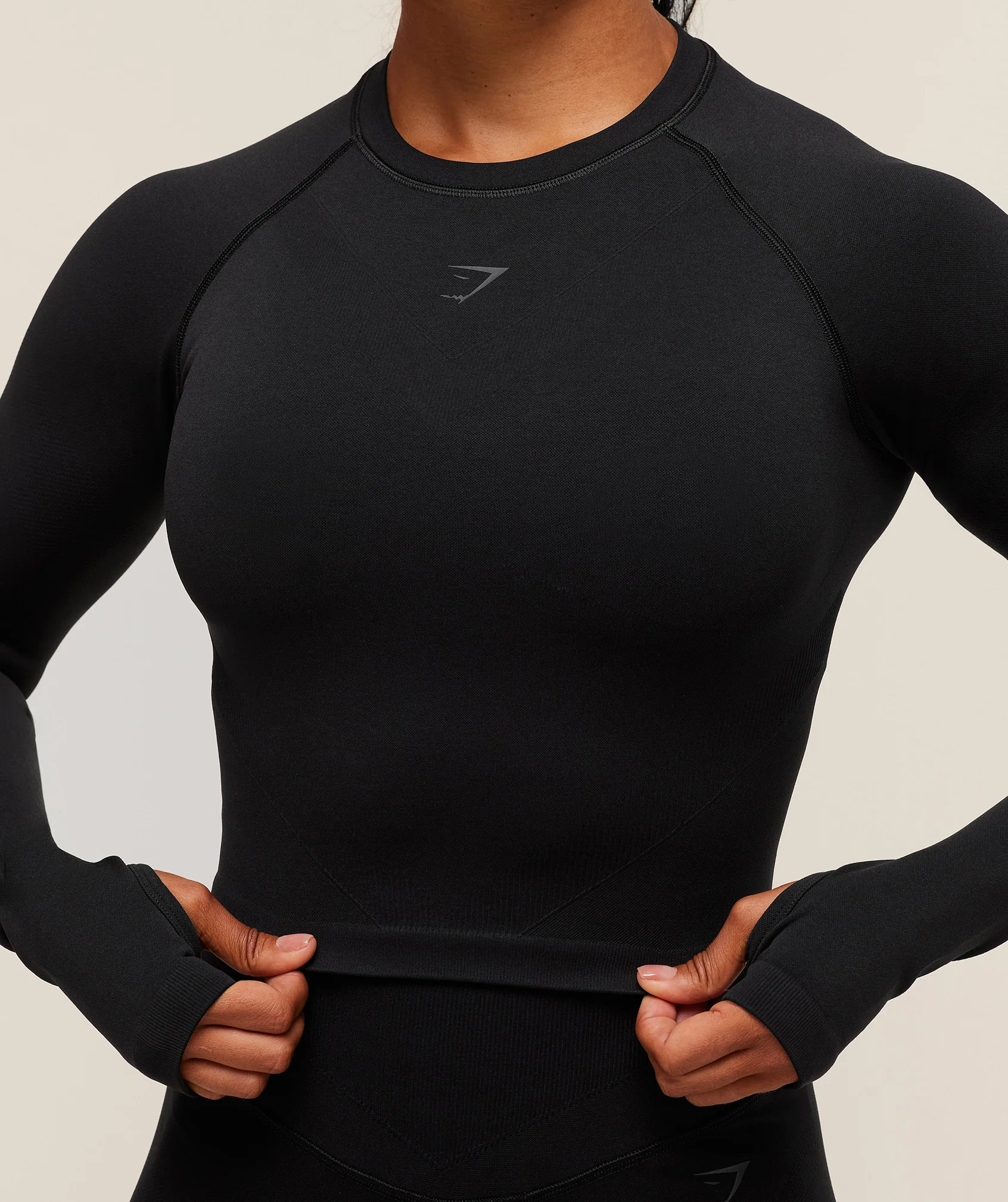 Activate Long Sleeve Crop Top