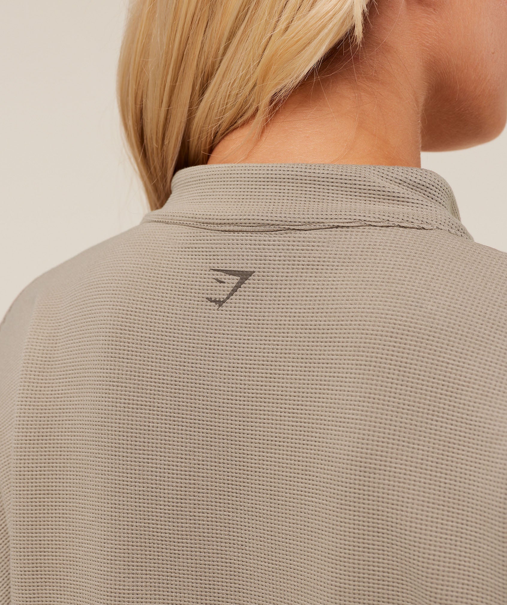 Waffle Midi Zip Up Jacket