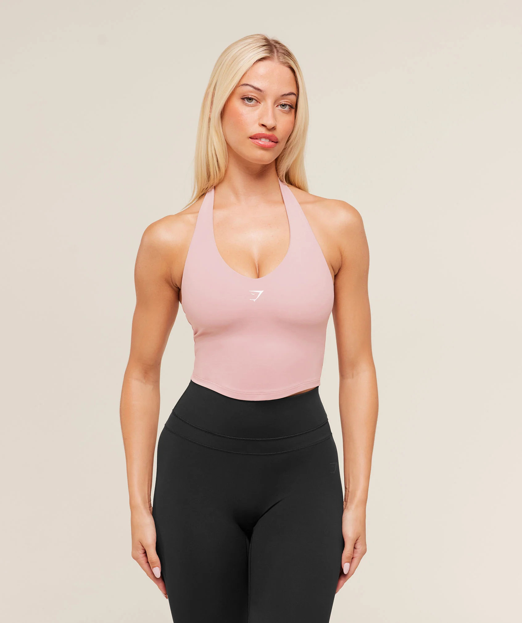 Halter Neck Cami with Shelf