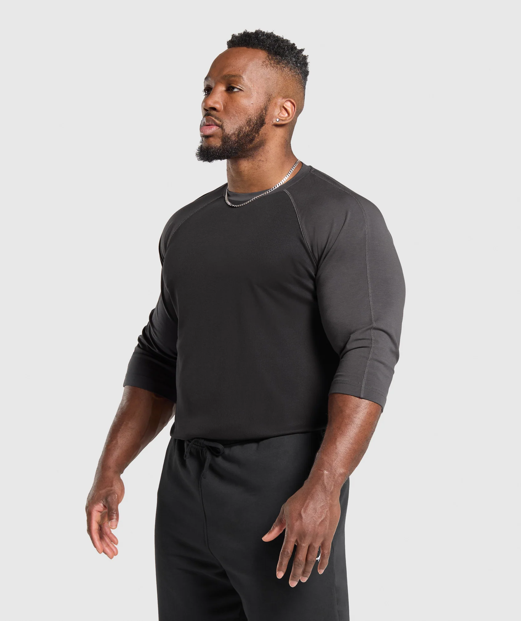 Bodybuilding 1/3 Long Sleeve Graphic T-Shirt