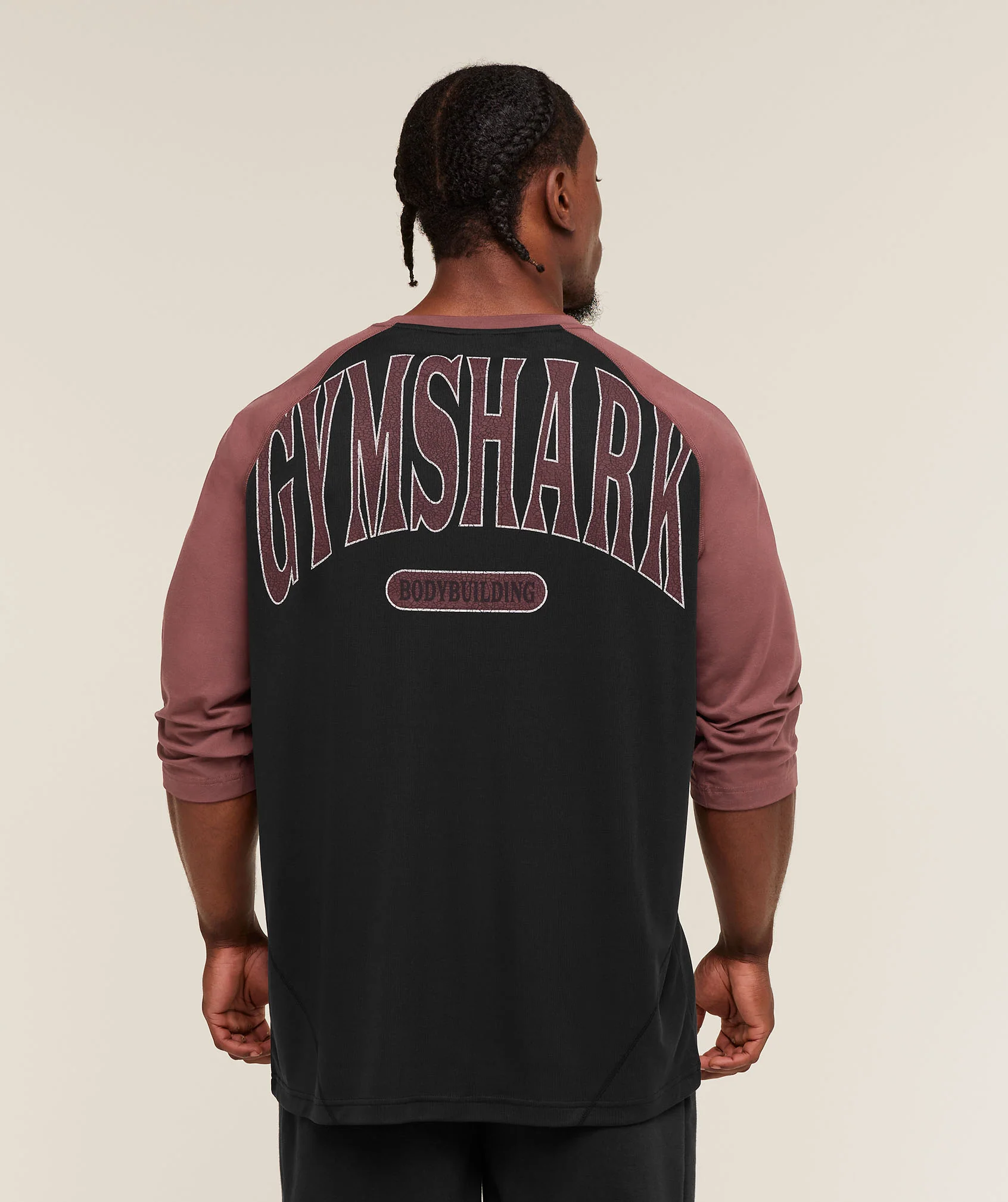 Bodybuilding 1/3 Long Sleeve Graphic T-Shirt