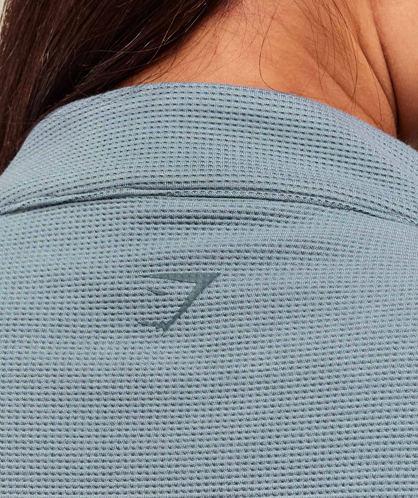 Waffle Midi Zip Up Jacket