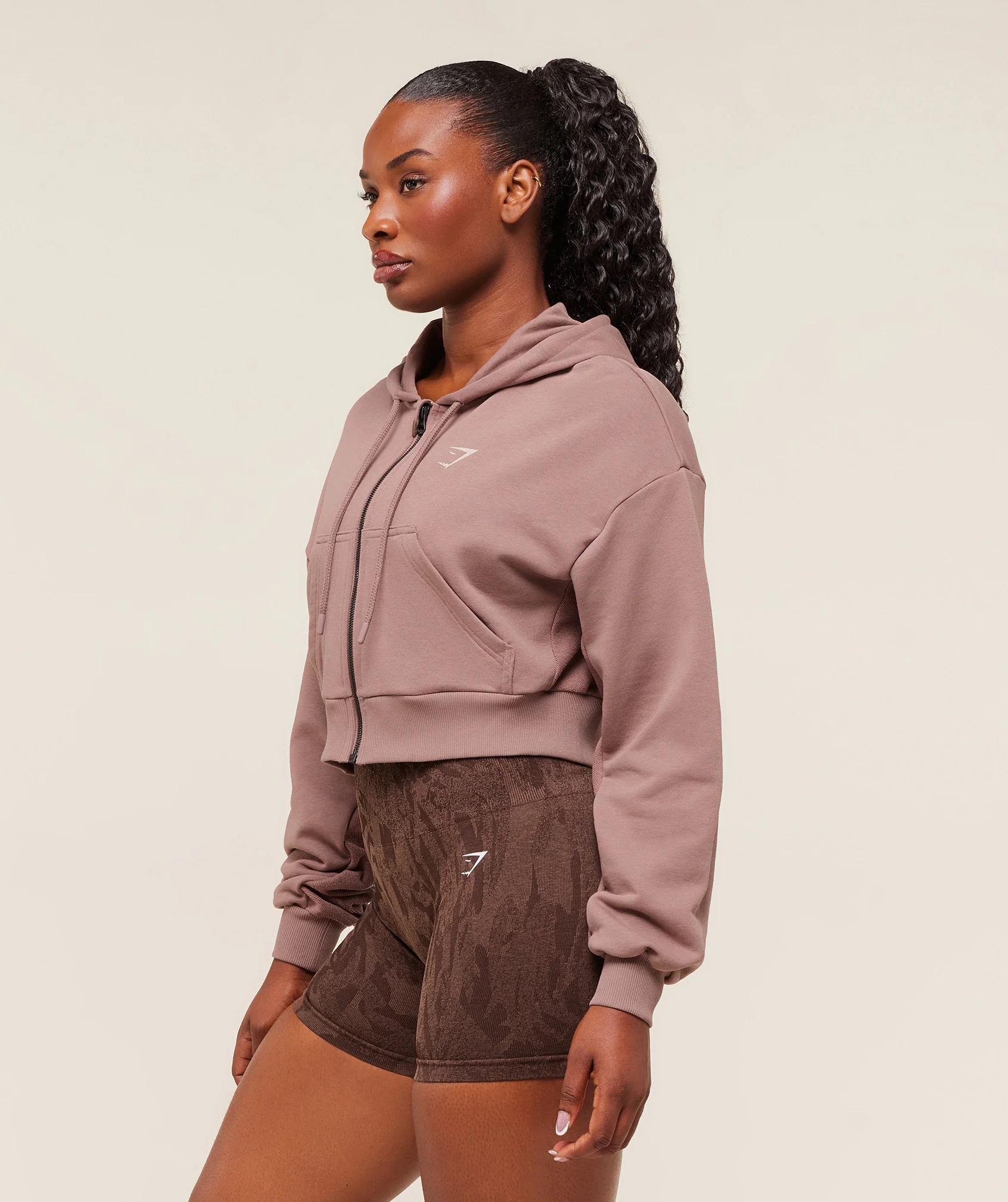 Power Midi Zip Hoodie