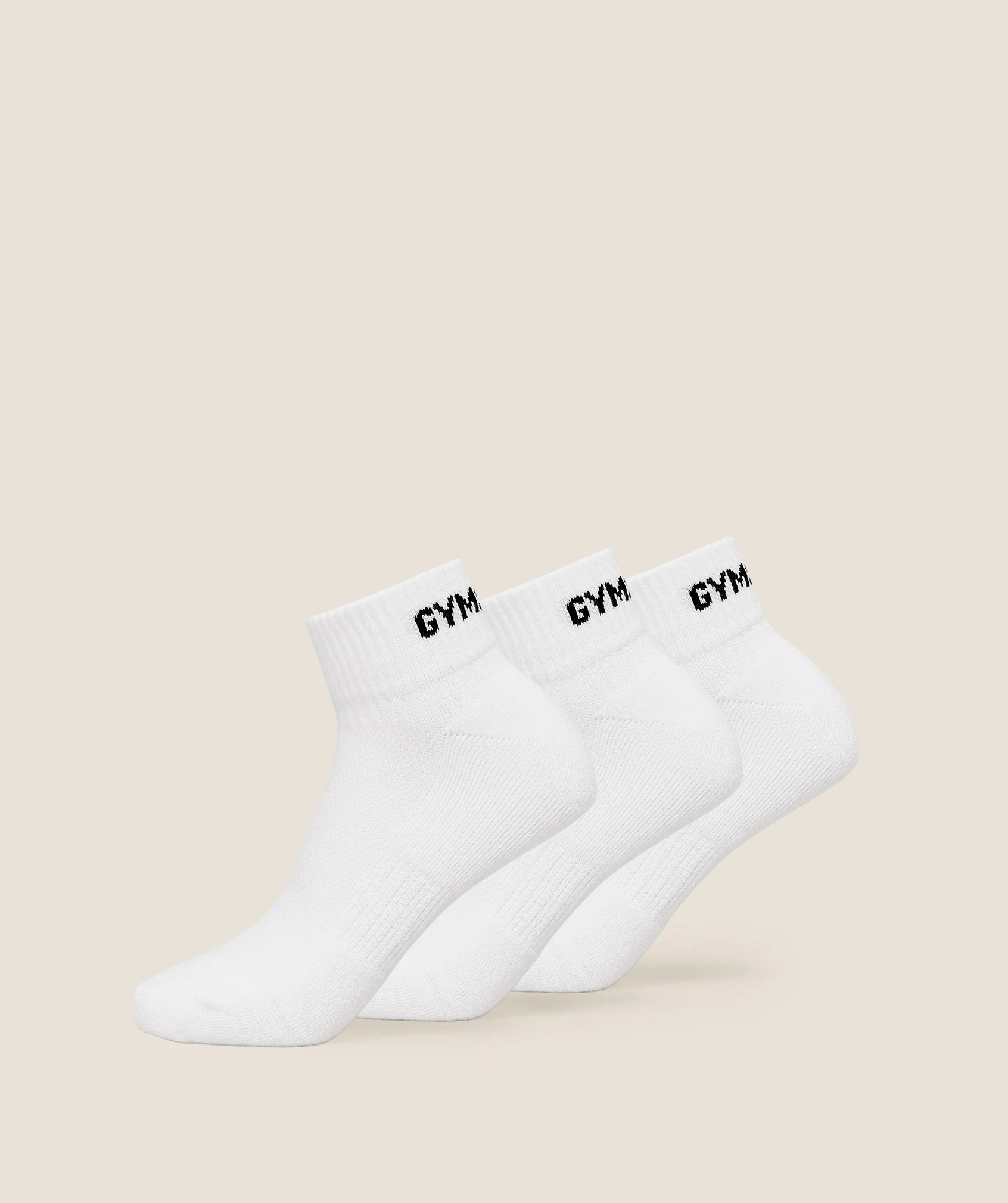 GS Jacquard Quarter Socks 3pk