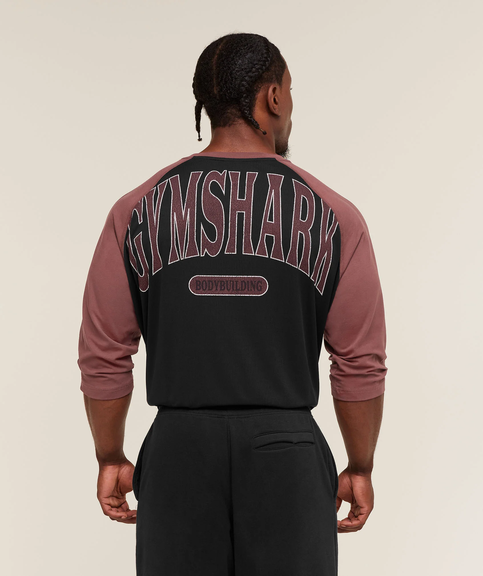 Bodybuilding 1/3 Long Sleeve Graphic T-Shirt