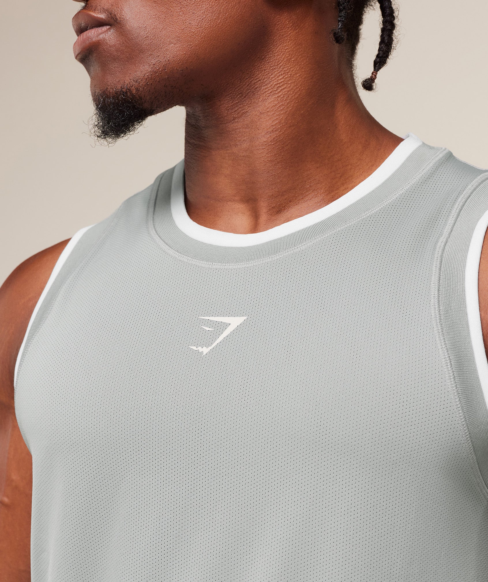 Graphic Basketball Mesh Tank