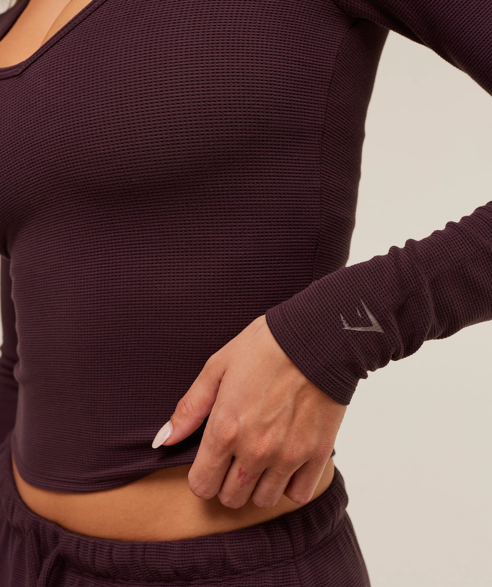 Waffle Long Sleeve Top