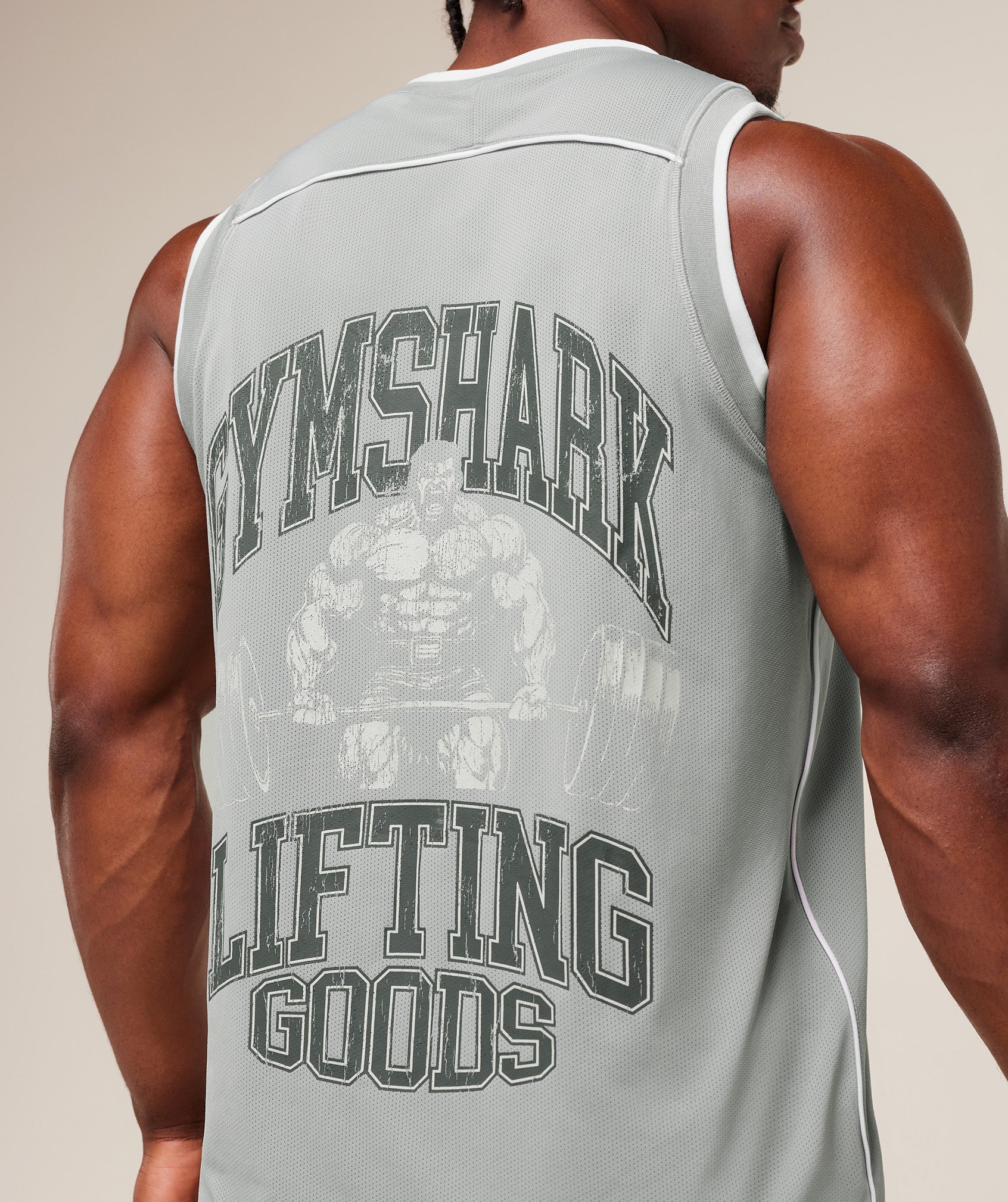 Graphic Basketball Mesh Tank