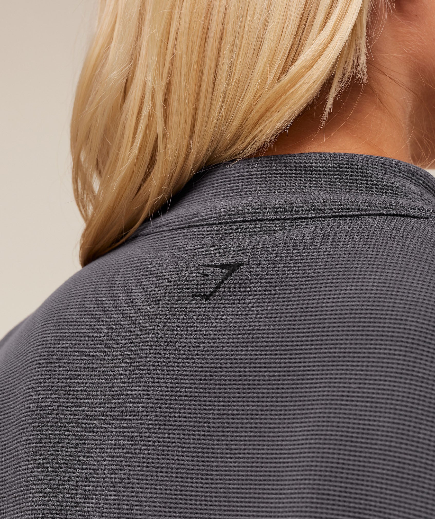 Waffle Midi Zip Up Jacket