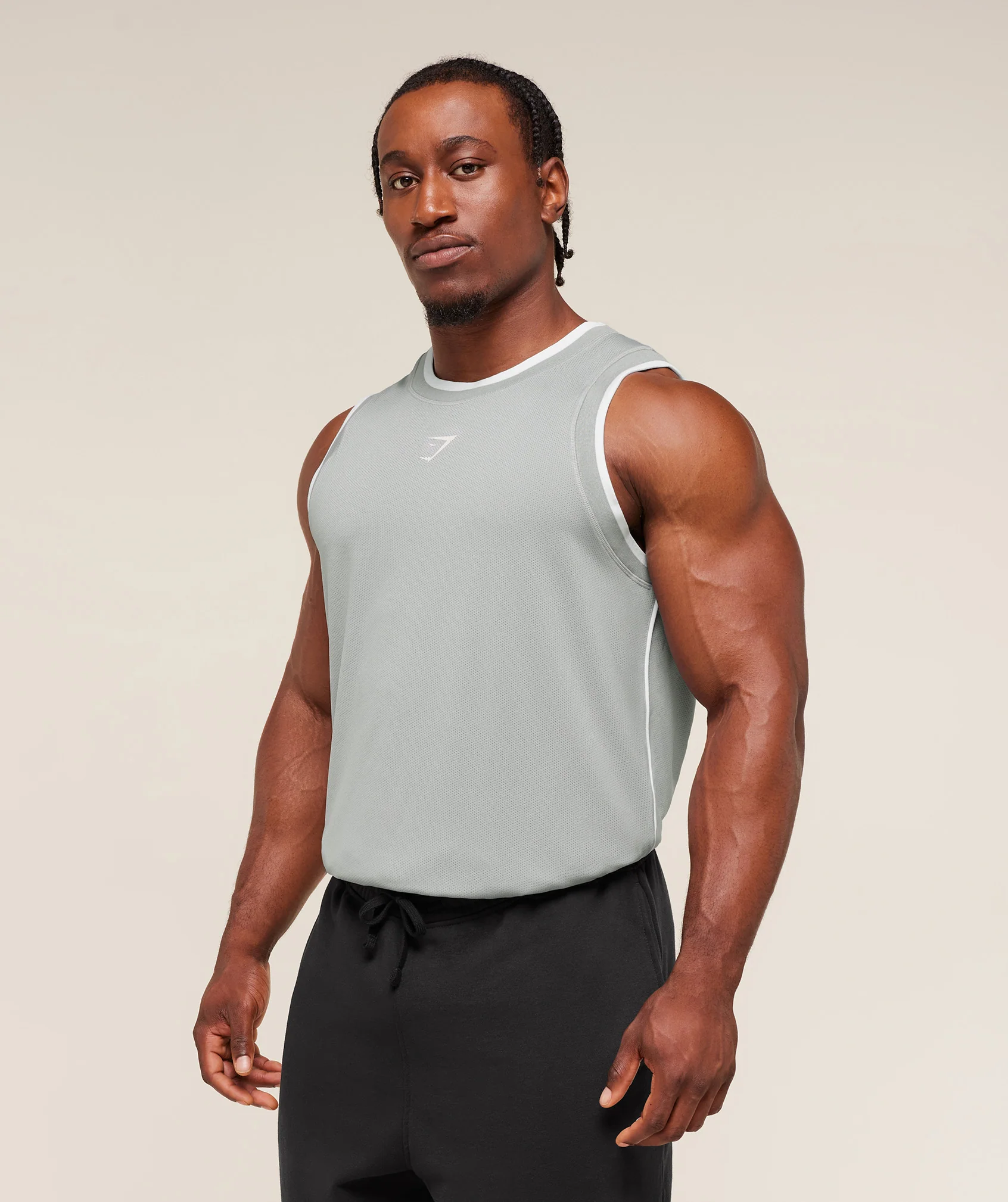 Graphic Basketball Mesh Tank