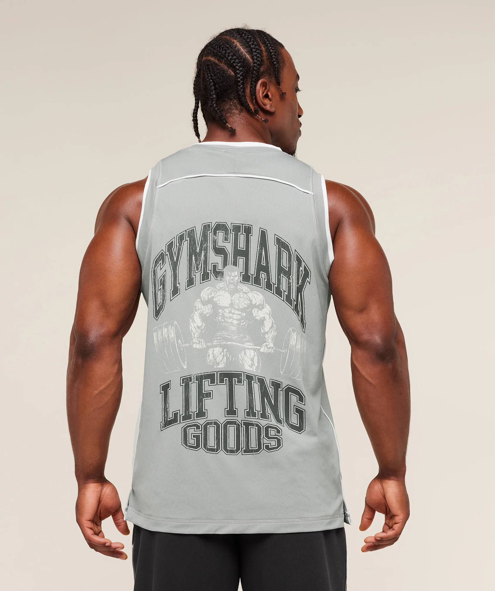 Graphic Basketball Mesh Tank