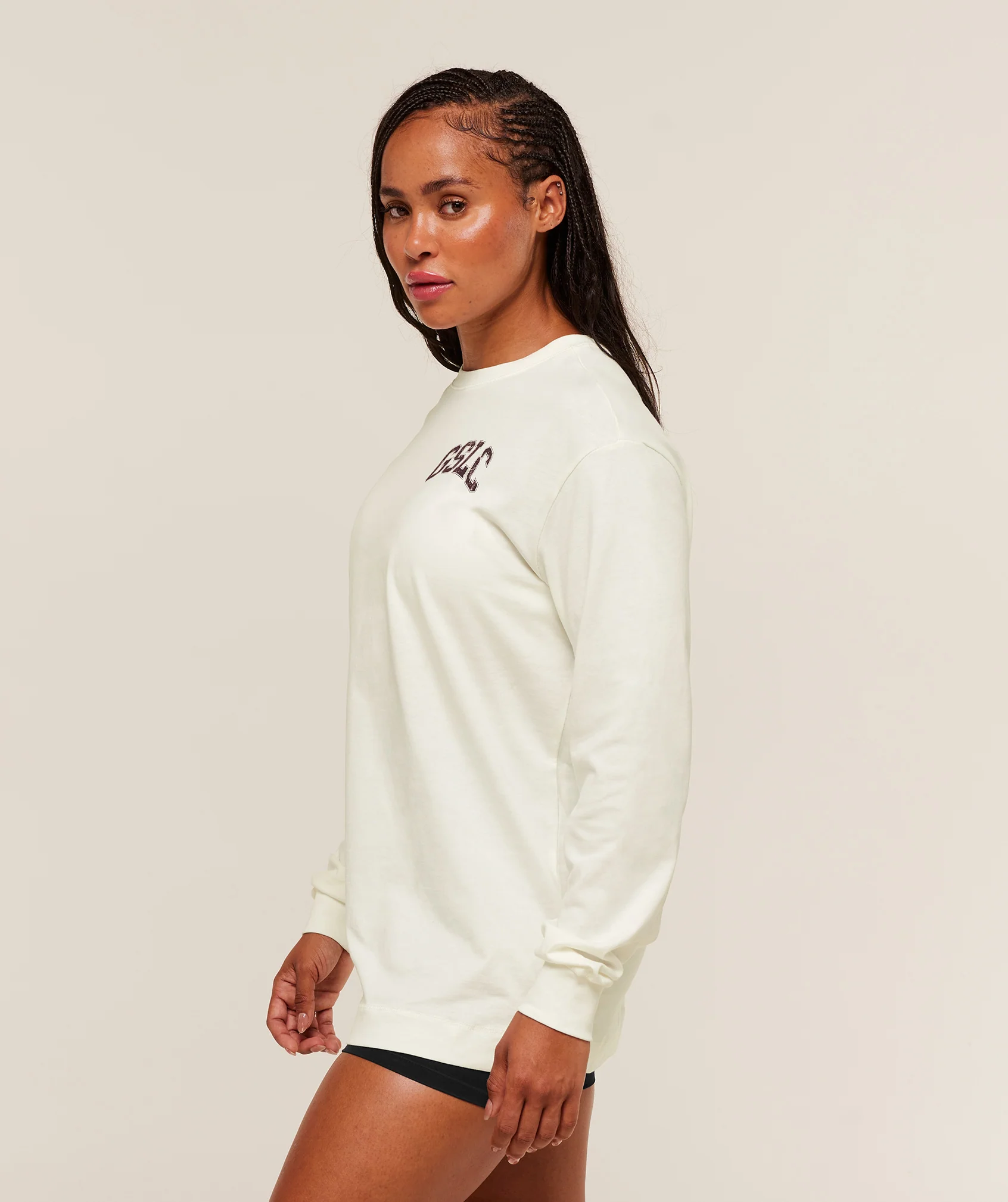 GSLC Graphic Oversized Long Sleeve Top