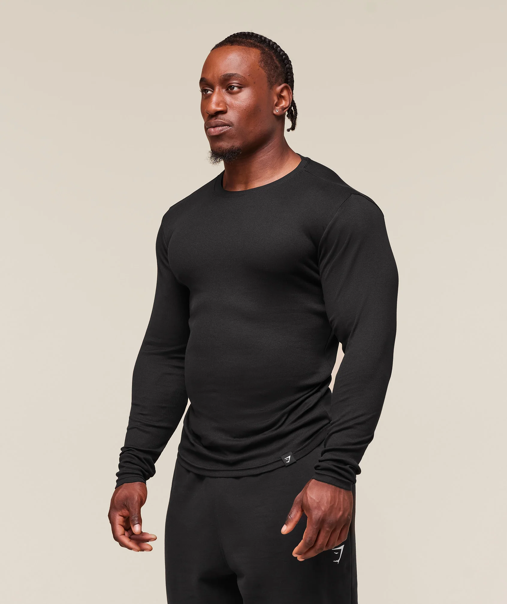 Ribbed Long Sleeve T-Shirt