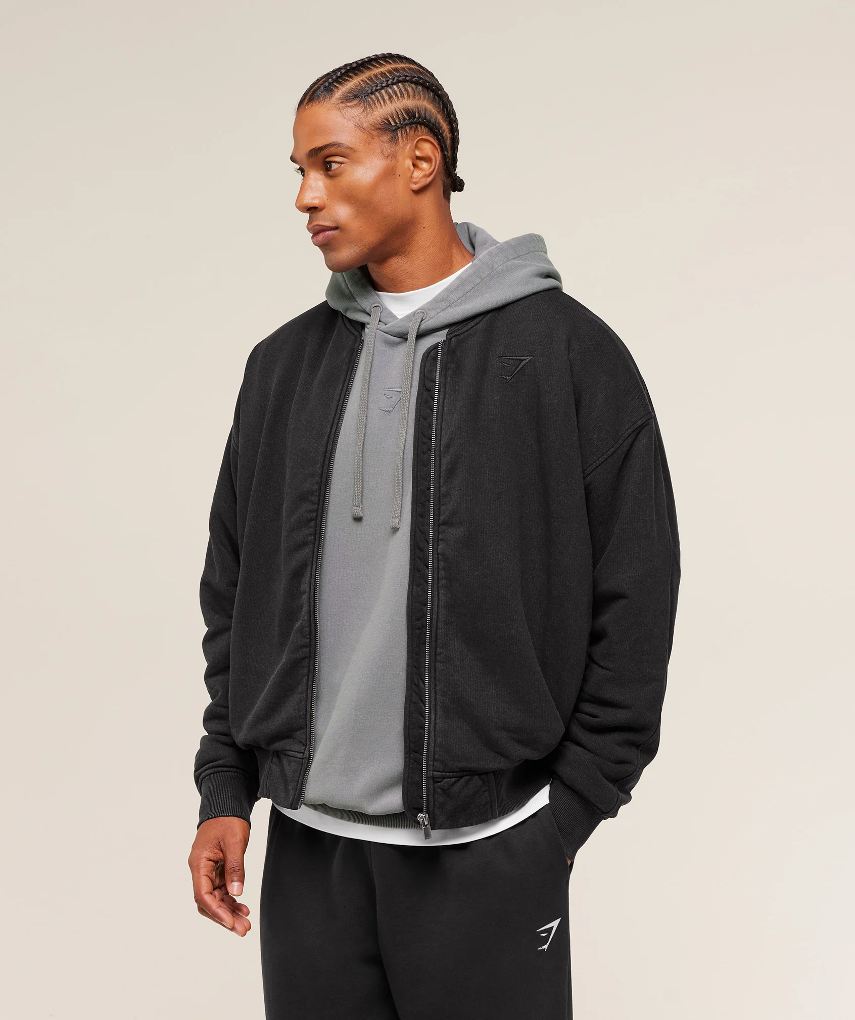 Power Washed Jersey Track Jacket