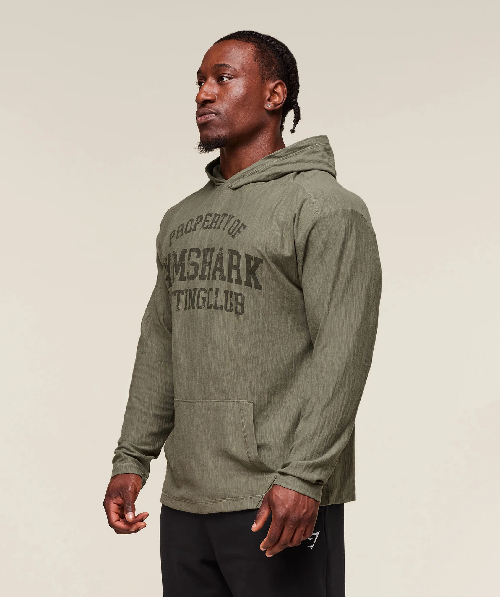 Lightweight Slub Textured Hoodie