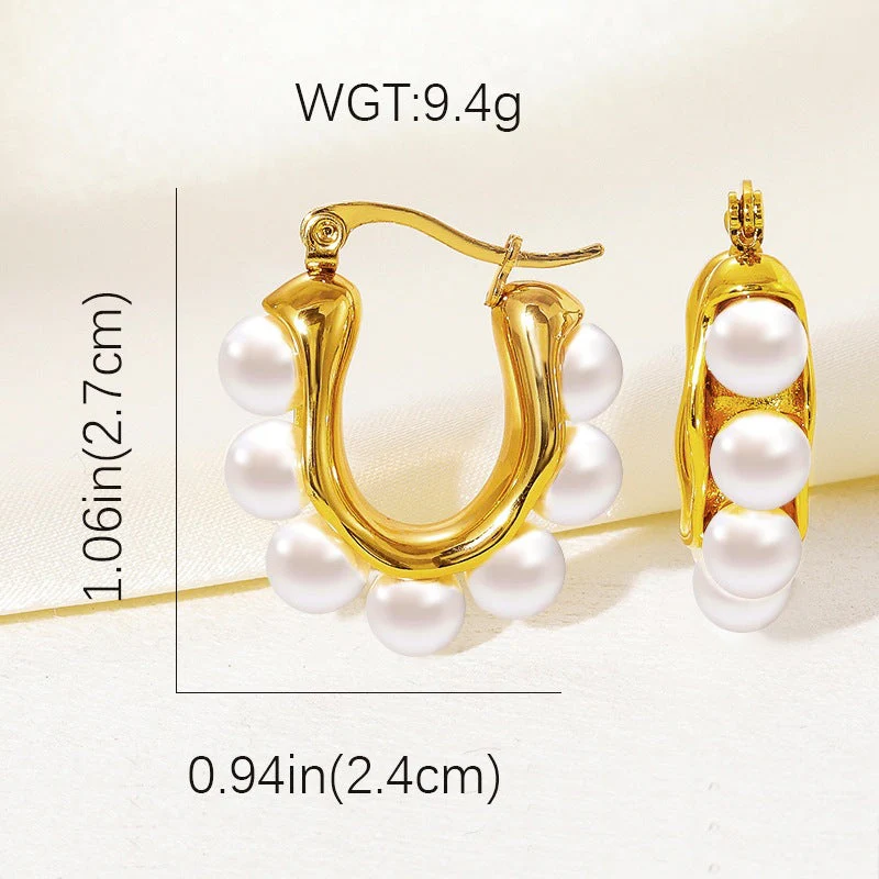 gold plated non-fading earrings