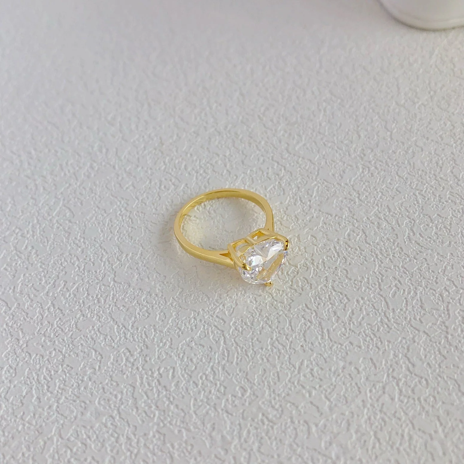 925 sterling silver 8A ice flower cut zirconia setting ring