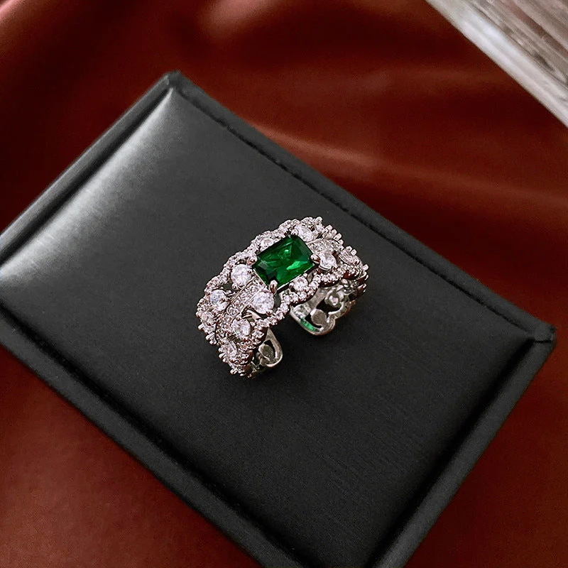 Real gold electroplated zircon split ring