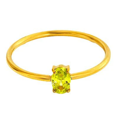 Stainless steel ring color zircon electroplating 18K gold.