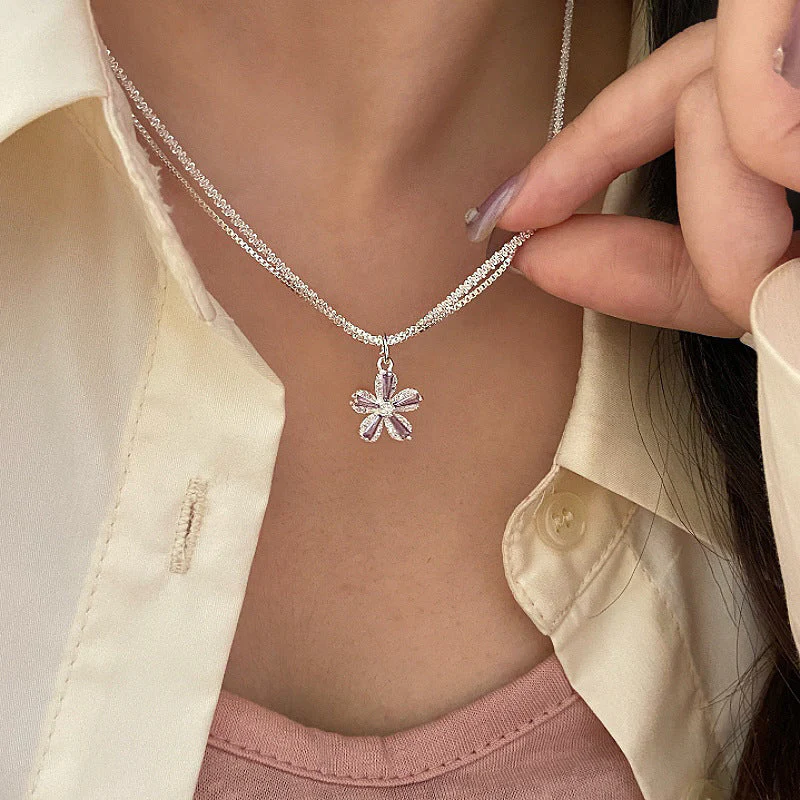 Zircon Swarovski Pearl Necklace