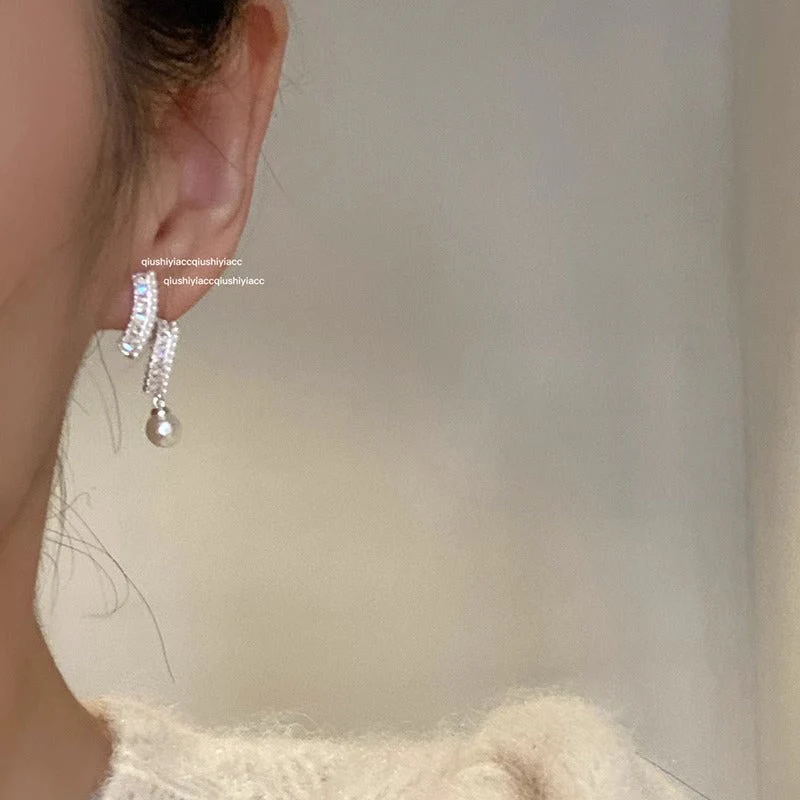 S925 Sterling Silver Pearl Earrings