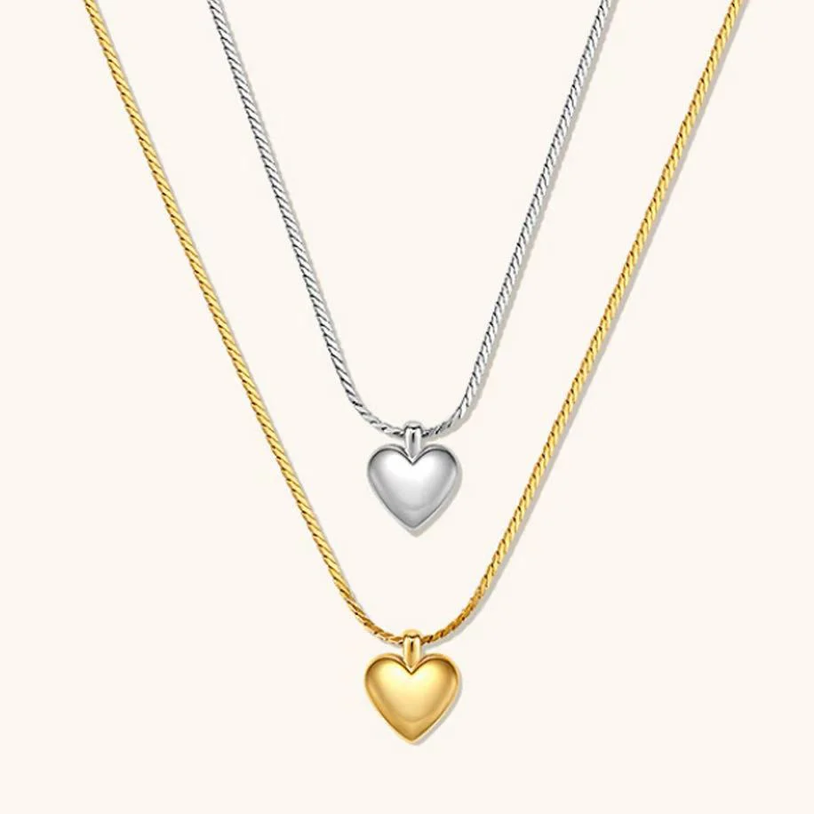 18K Gold Plated Heart Necklace