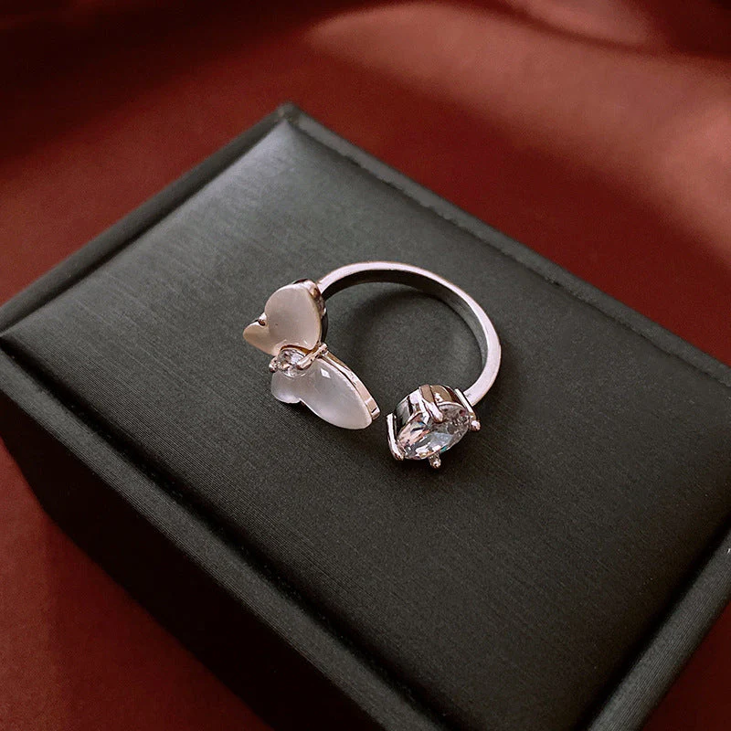 Real gold electroplated zircon split ring