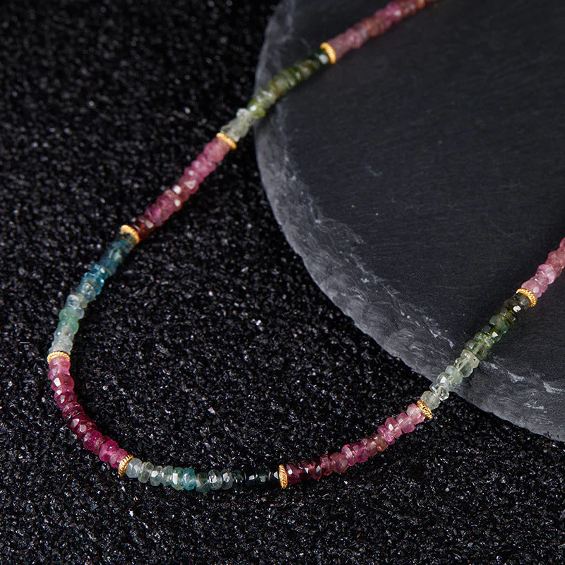 Natural Color Treasure Tourmaline Necklace