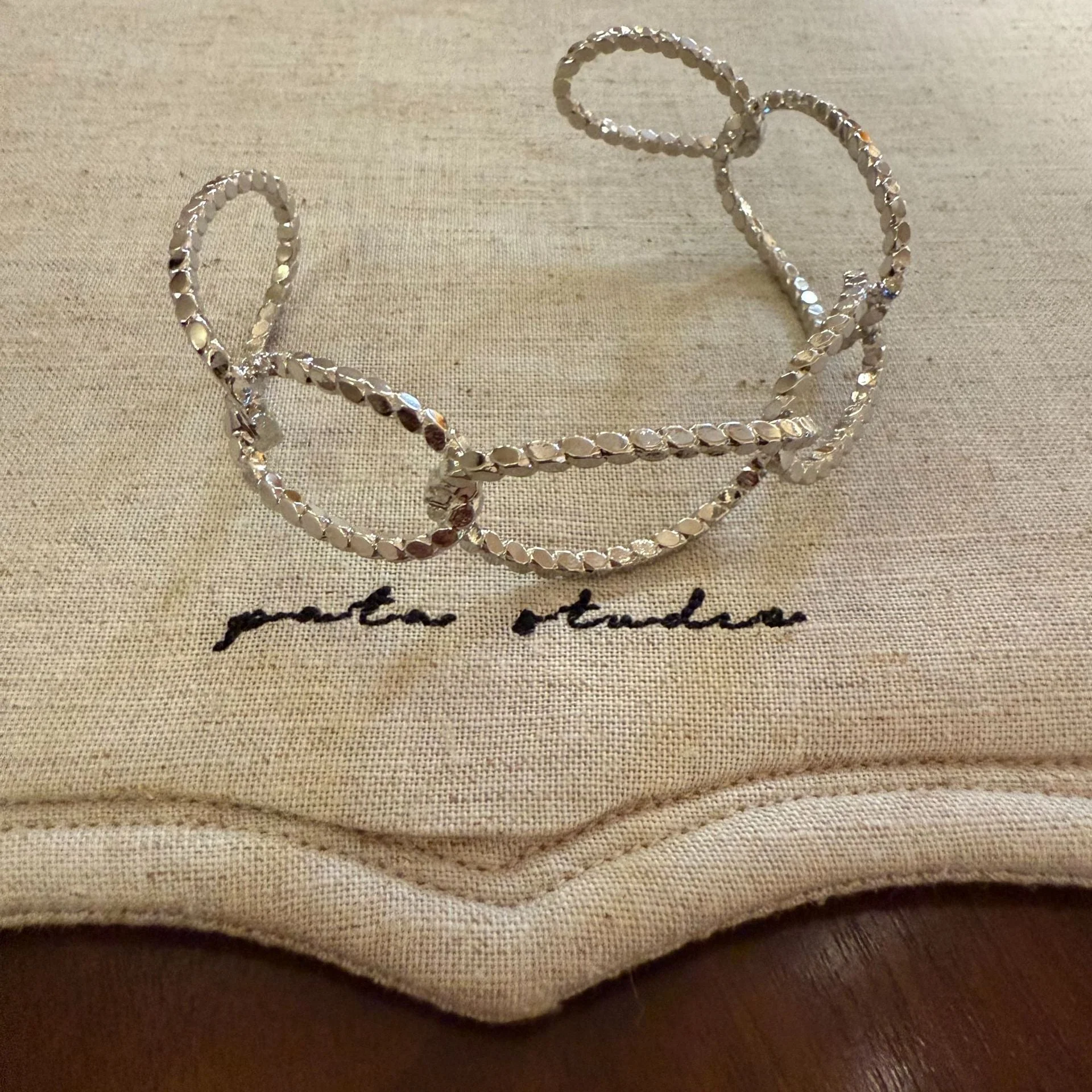 Zircon geometric bracelet