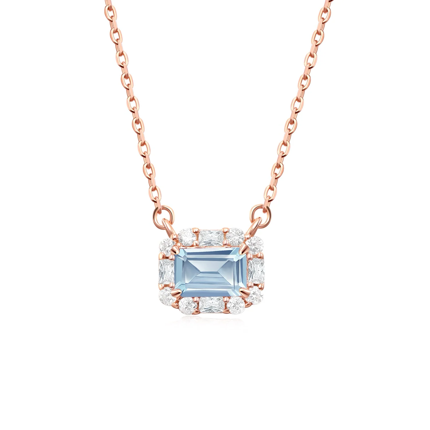 Natural Aquamarine Elsa Necklace
