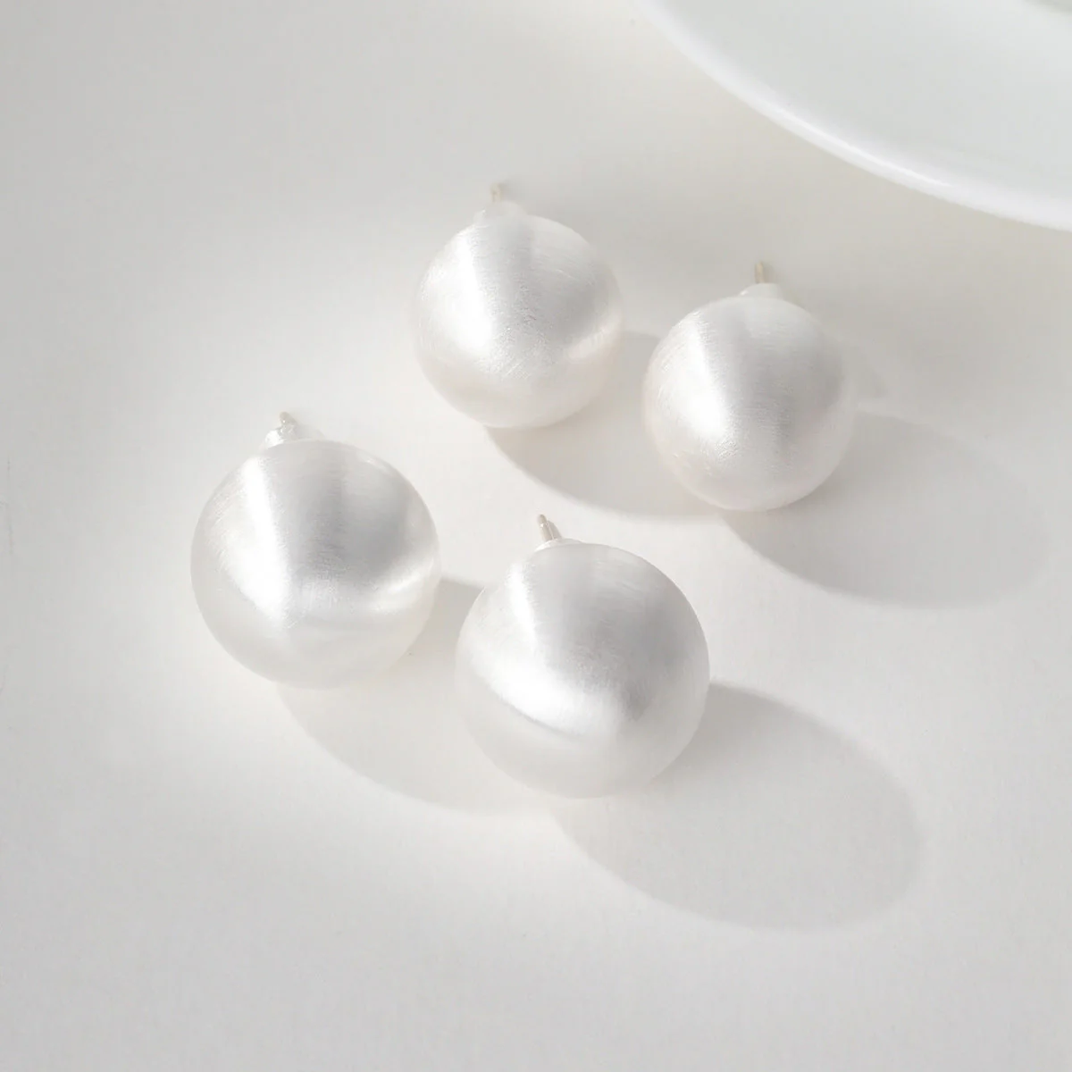 Brushed Beaded Necklace Bracelet ring earrings