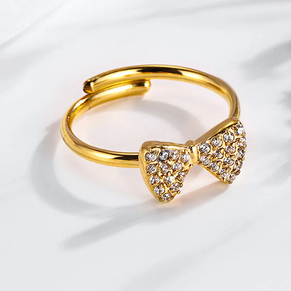 Super Flash Sky Star Titanium Zircon Ring