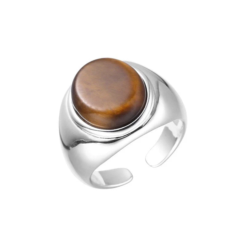 Ring Combination s925 sterling silver + gem series ring