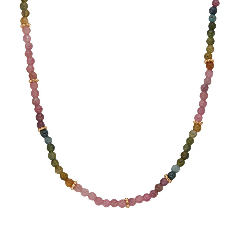Natural Color Treasure Tourmaline Necklace