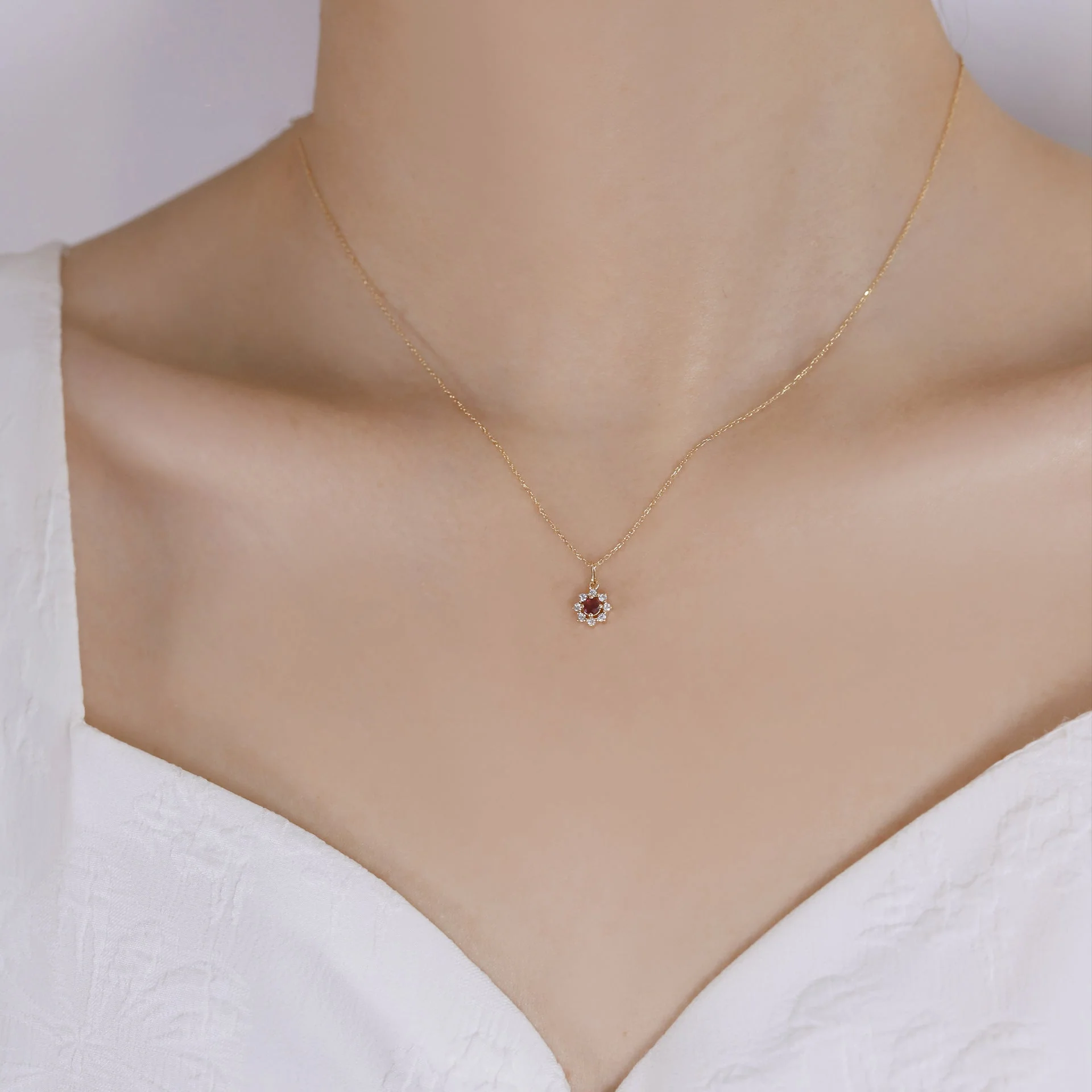 S925 Silver Plated 18k Gold Small Sun Necklaces