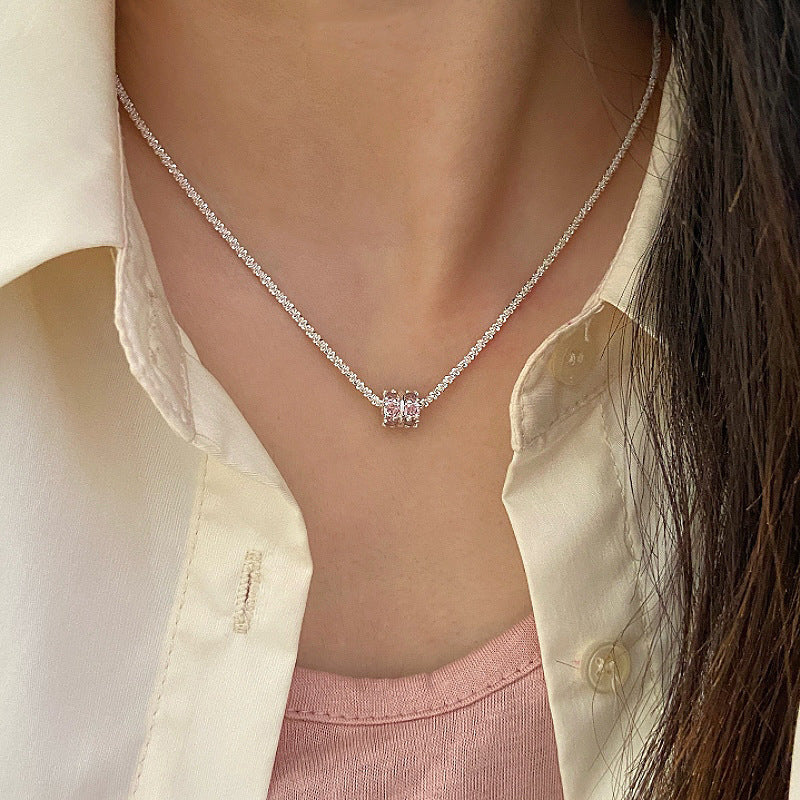 Zircon Swarovski Pearl Necklace