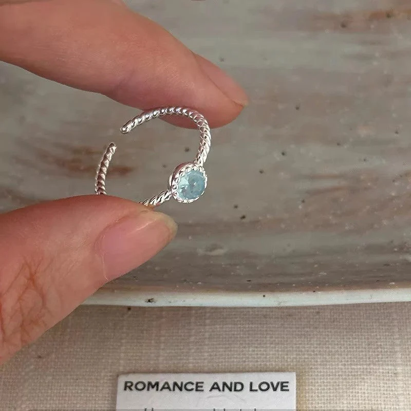 S925 sterling silver freshwater pearl flower ring