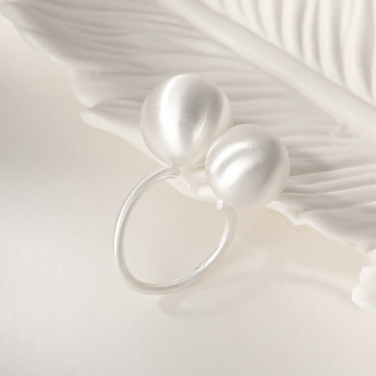 Brushed Beaded Necklace Bracelet ring earrings