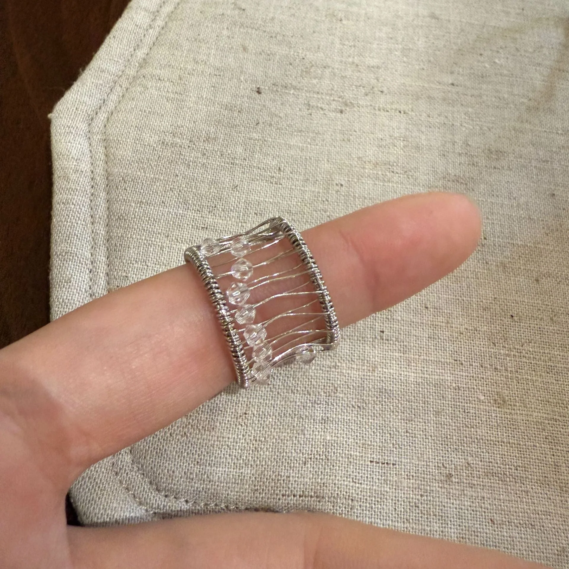 Zircon geometric bracelet