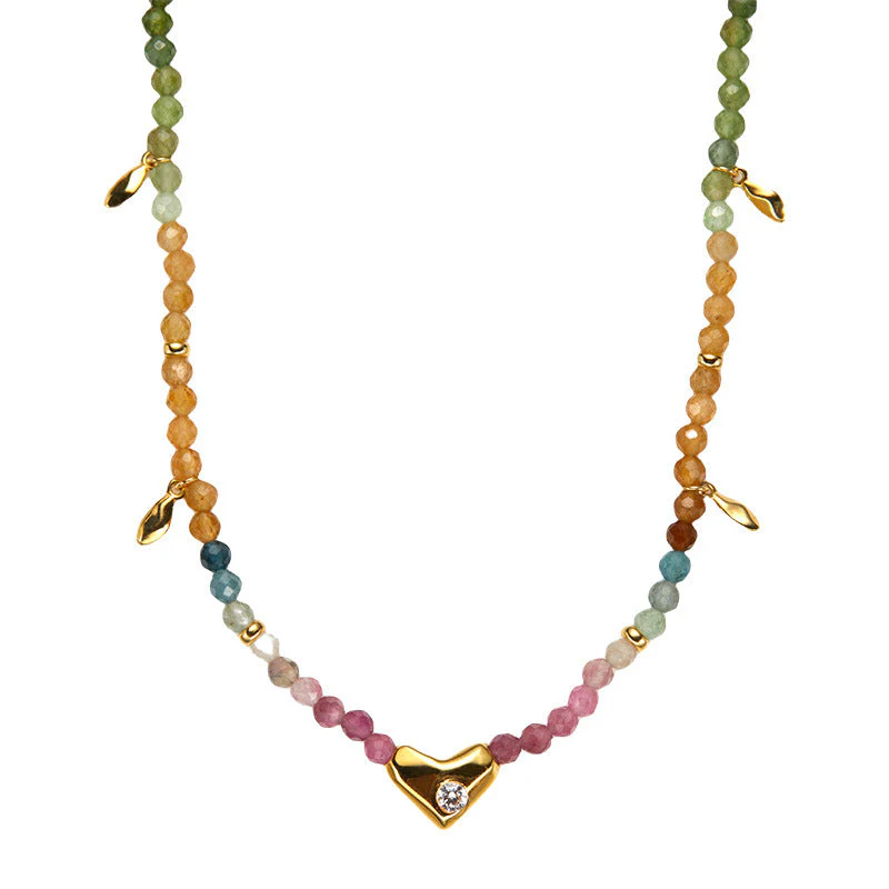Natural Color Treasure Tourmaline Necklace